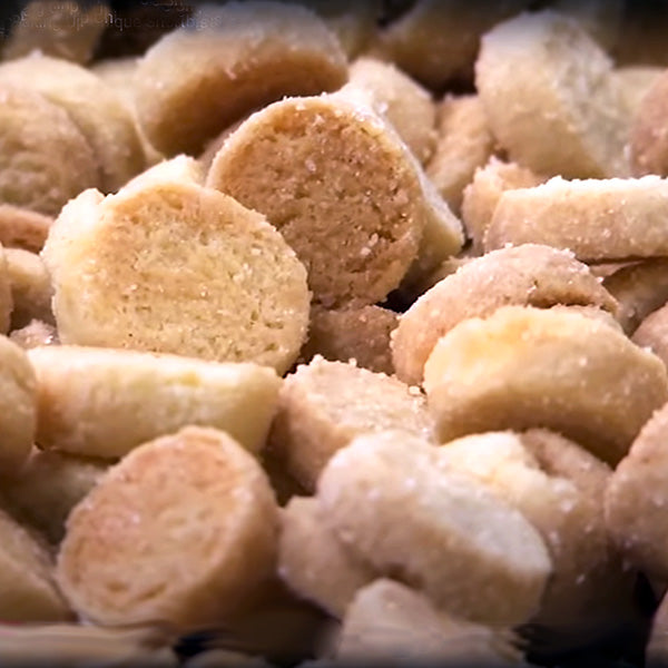 Close up of Blake's Mother's Cookies Short Bites morsels