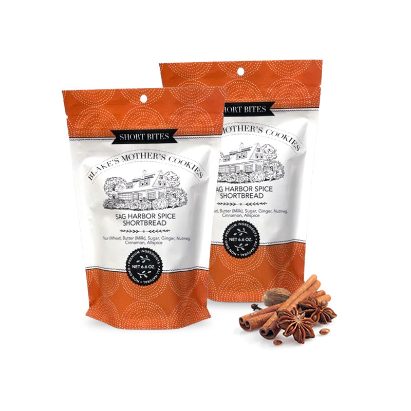 2 6.6-oz. pouches of Blake's Mother's Cookies Sag Harbor Spice Short Bites 